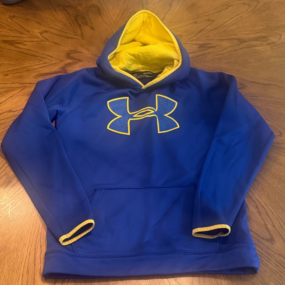 Under Armour Royal Blue Hoodie with Yellow Highlights